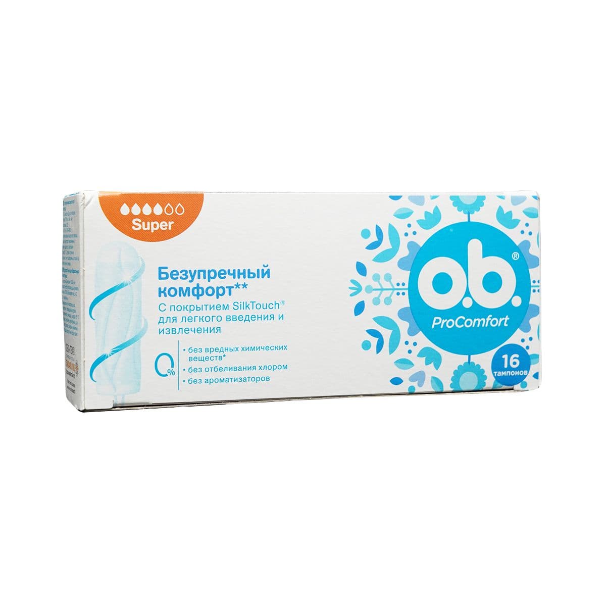 ტამპონი პროკომფორტი სუპერი 16 ცალი 4329 ო.ბი - O.B