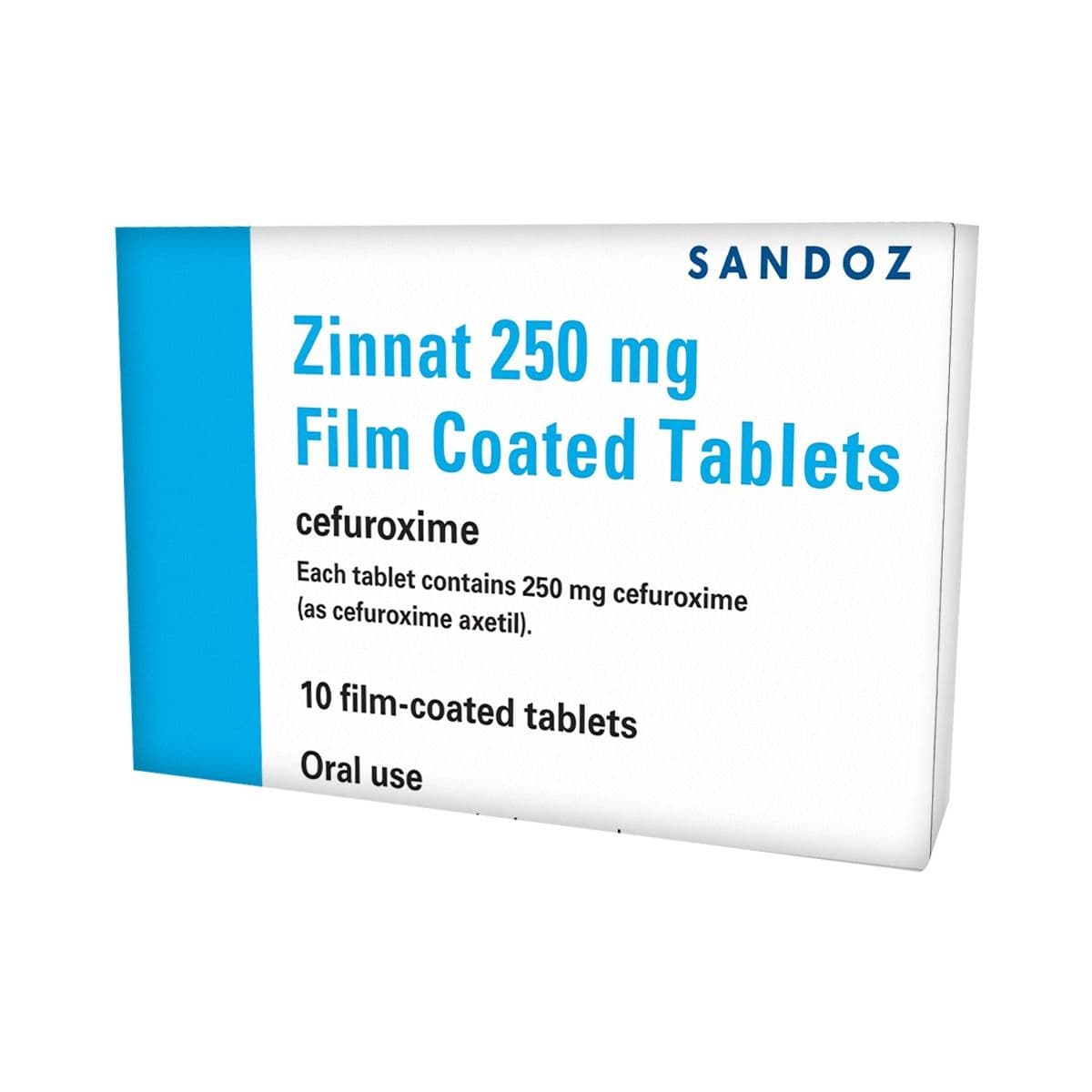 ზინატი - Zinnat 250მგ 10 ტაბლეტი