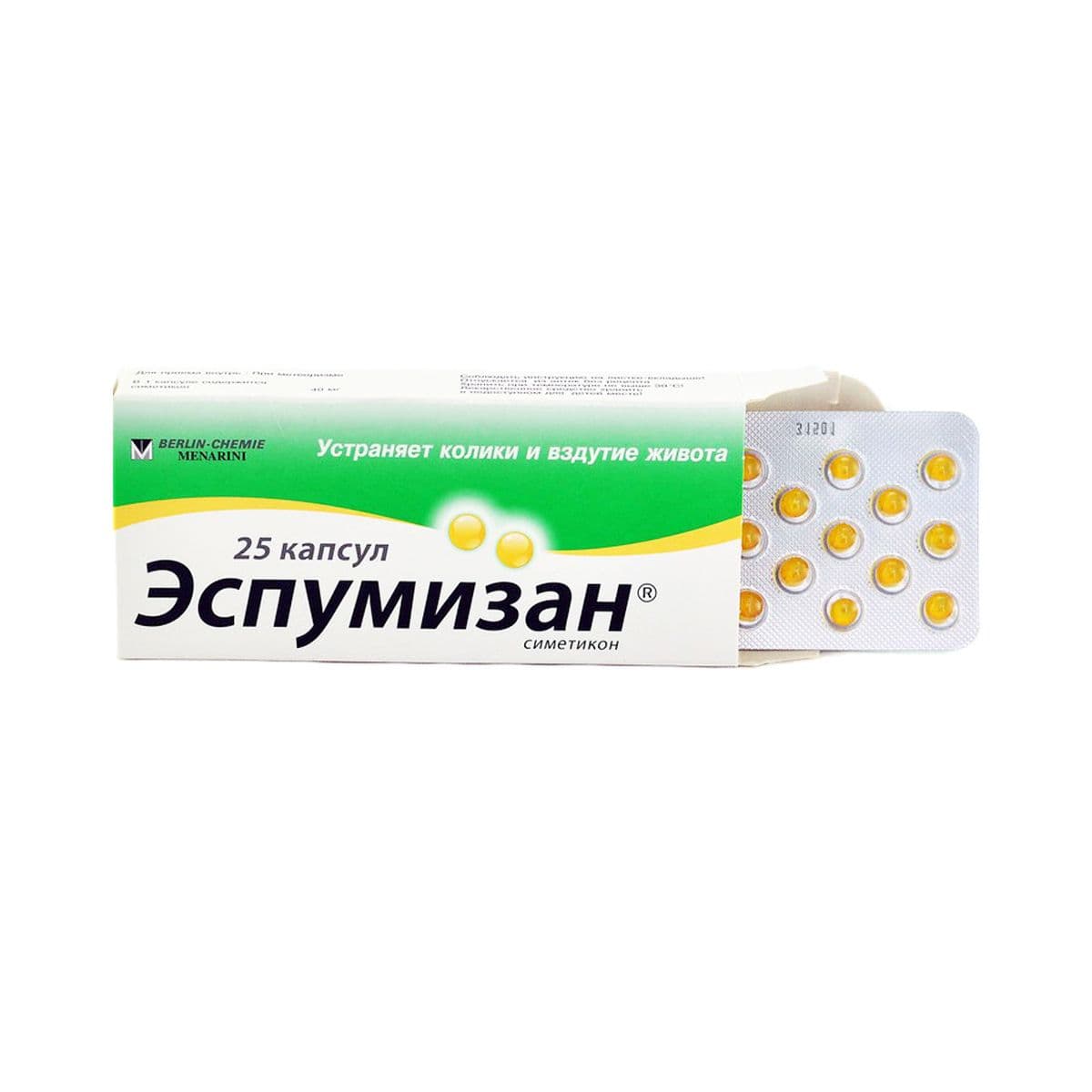 ესპუმიზანი - Espumisan 40მგ 25 კაფსულა