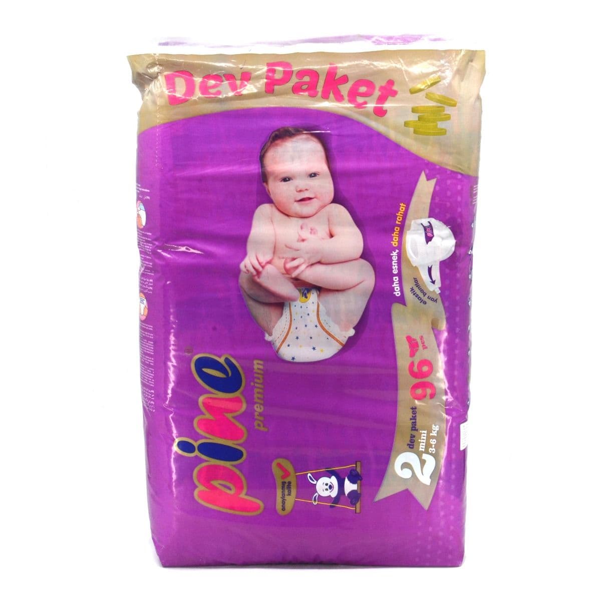 ბავშვის საფენი 3-6კგ 96ცალი 3324 ფაინი - Pine