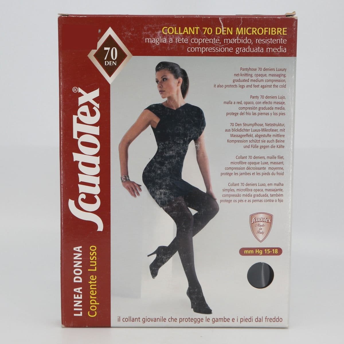 ანტივარიკოზული კოლგოტი საორსულო შავი XL 0055 სკუდოტექსი - Scudotex