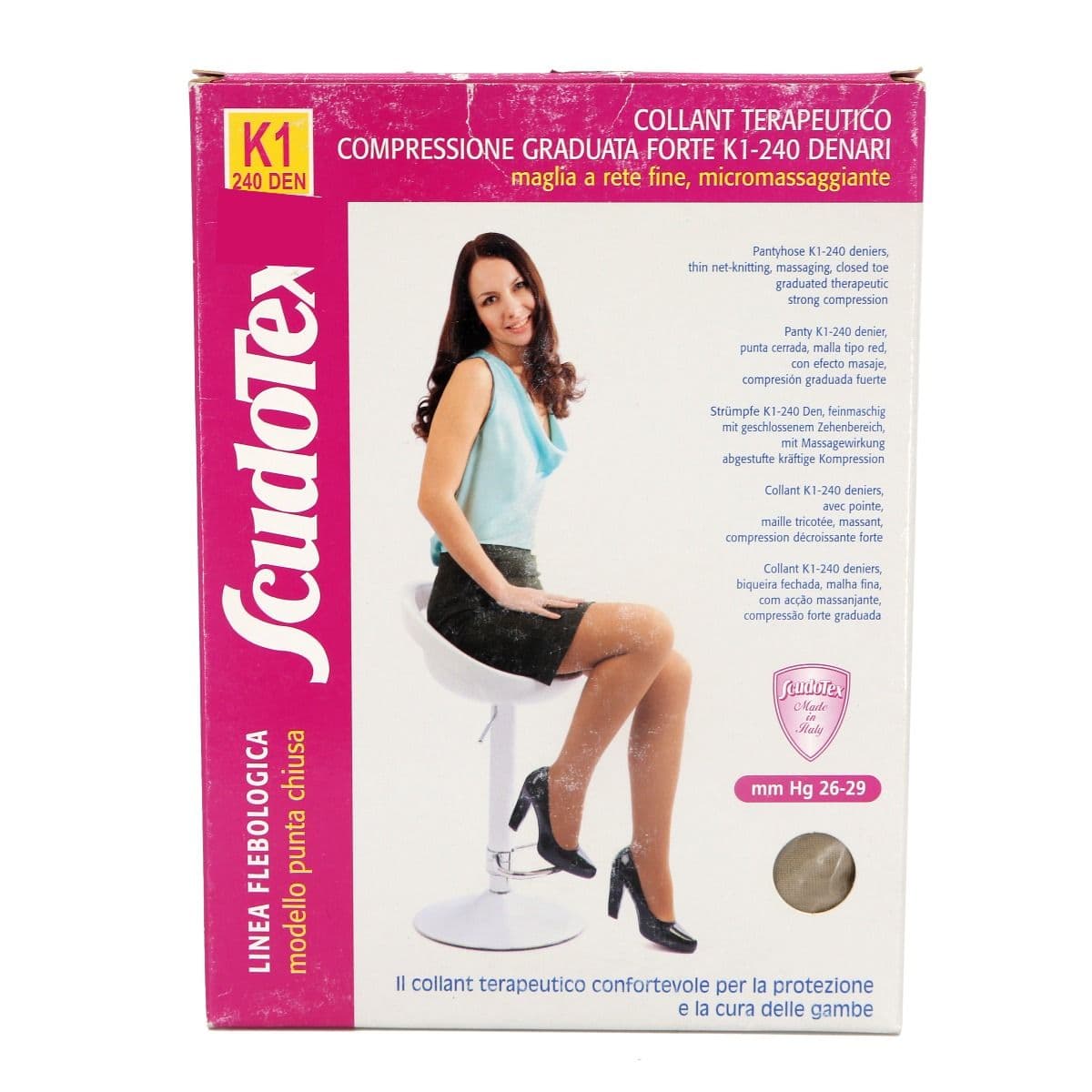 ანტივარიკოზული კოლგოტი კრემისფერი XL 3742 სკუდოტექსი - Scudotex