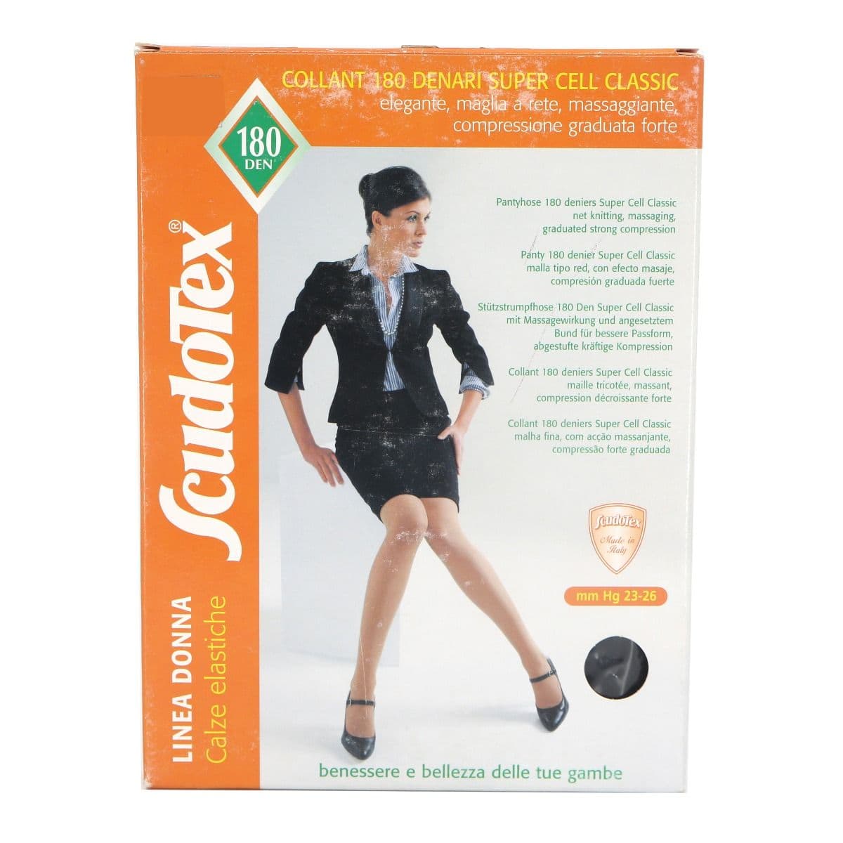 ანტივარიკოზული კოლგოტი შავი M 2937 სკუდოტექსი - Scudotex