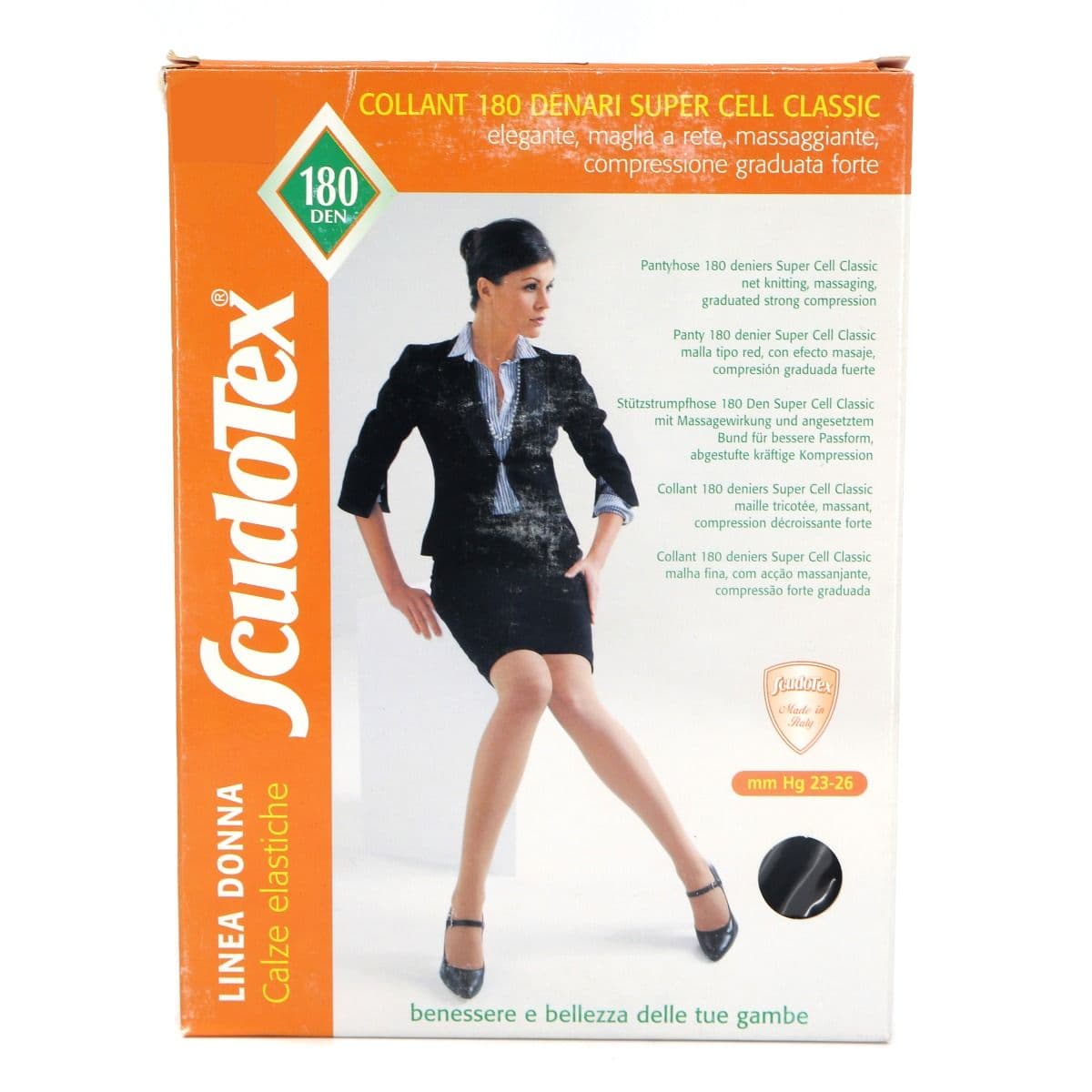 ანტივარიკოზული კოლგოტი შავი L 2944 სკუდოტექსი - Scudotex