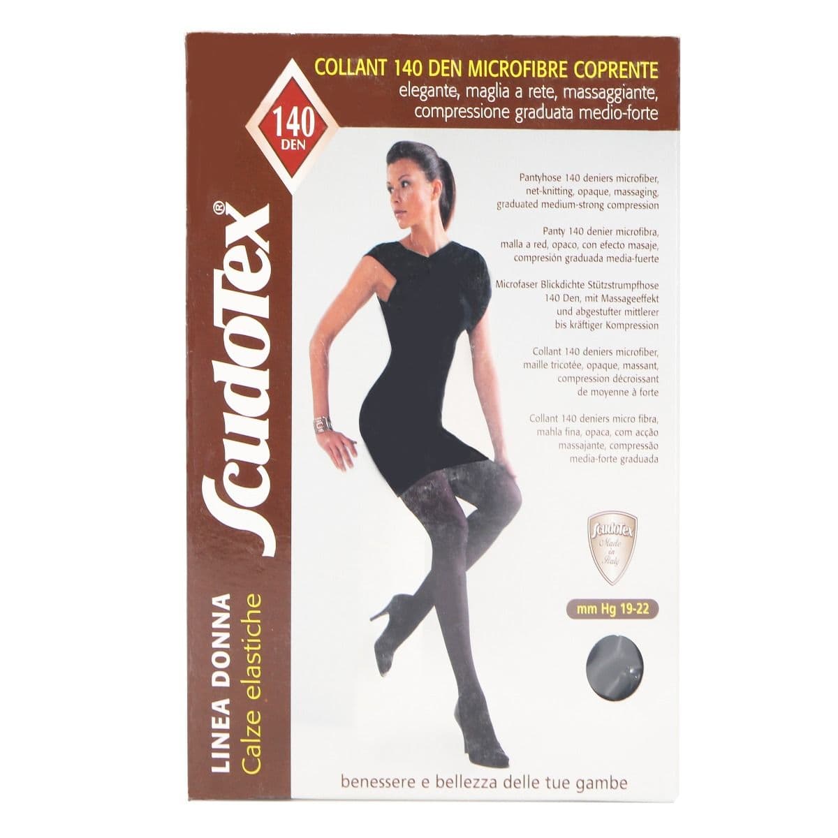 ანტივარიკოზული კოლგოტი საორსულო შავი M 0192 სკუდოტექსი - Scudotex