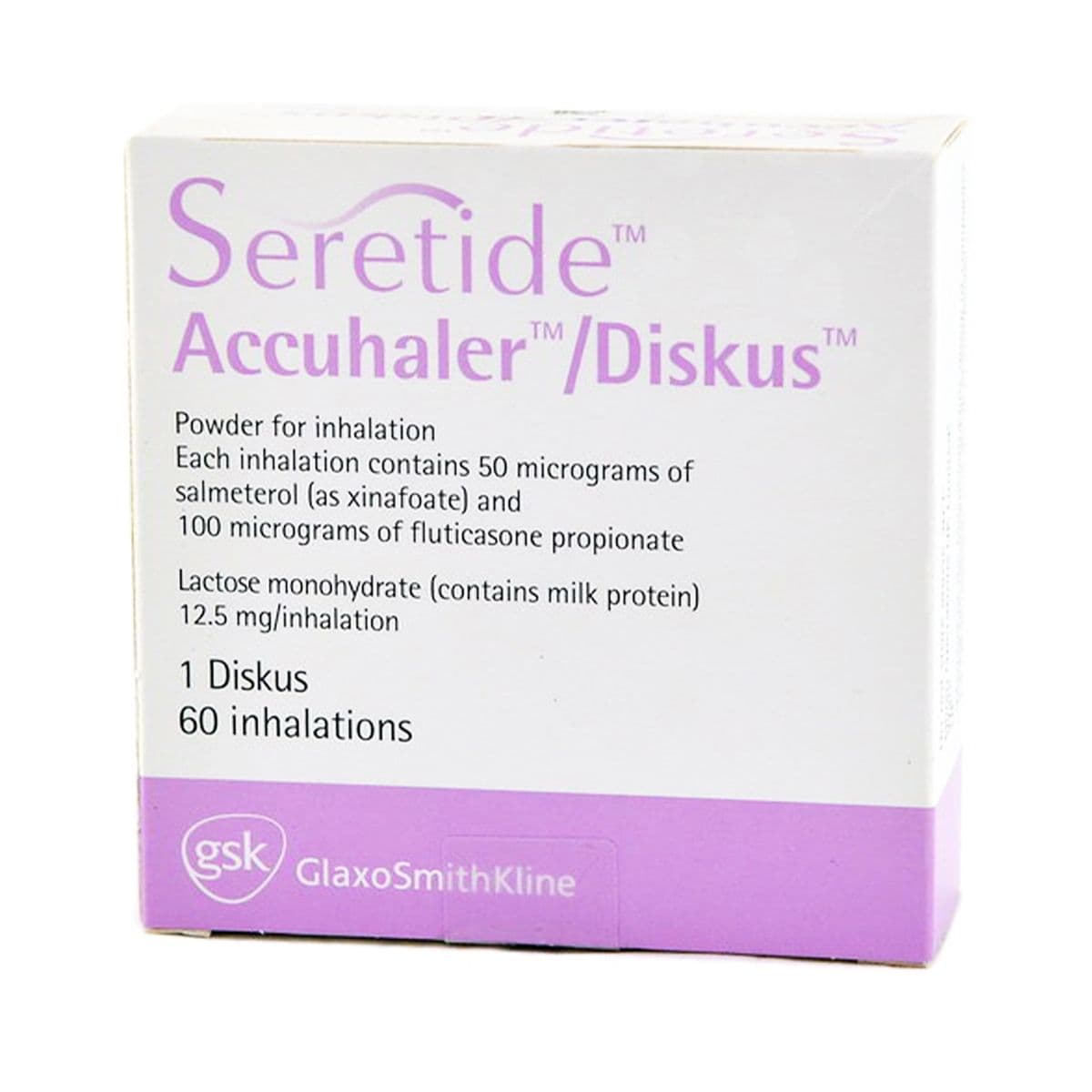 სერეტიდი დისკუსი - Seretide Discus 50/100მკგ საინჰალაციო ფლაკონი