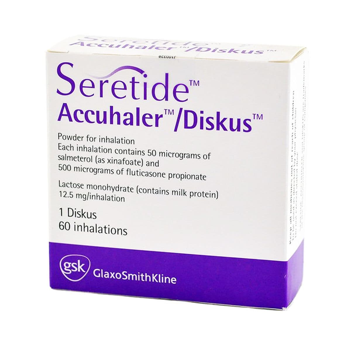 სერეტიდი დისკუსი - Seretide Discus 50/500მკგ საინჰალაციო ფლაკონი
