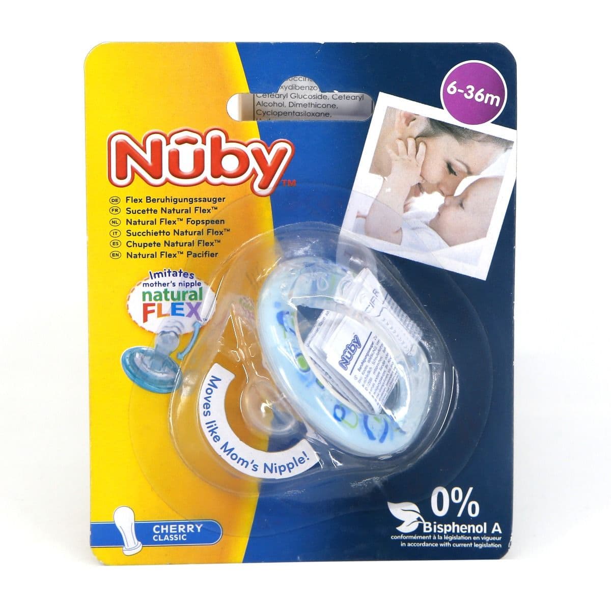 მატყუარა სილიკონის 6-36თვე 8731 ნუბი - Nuby