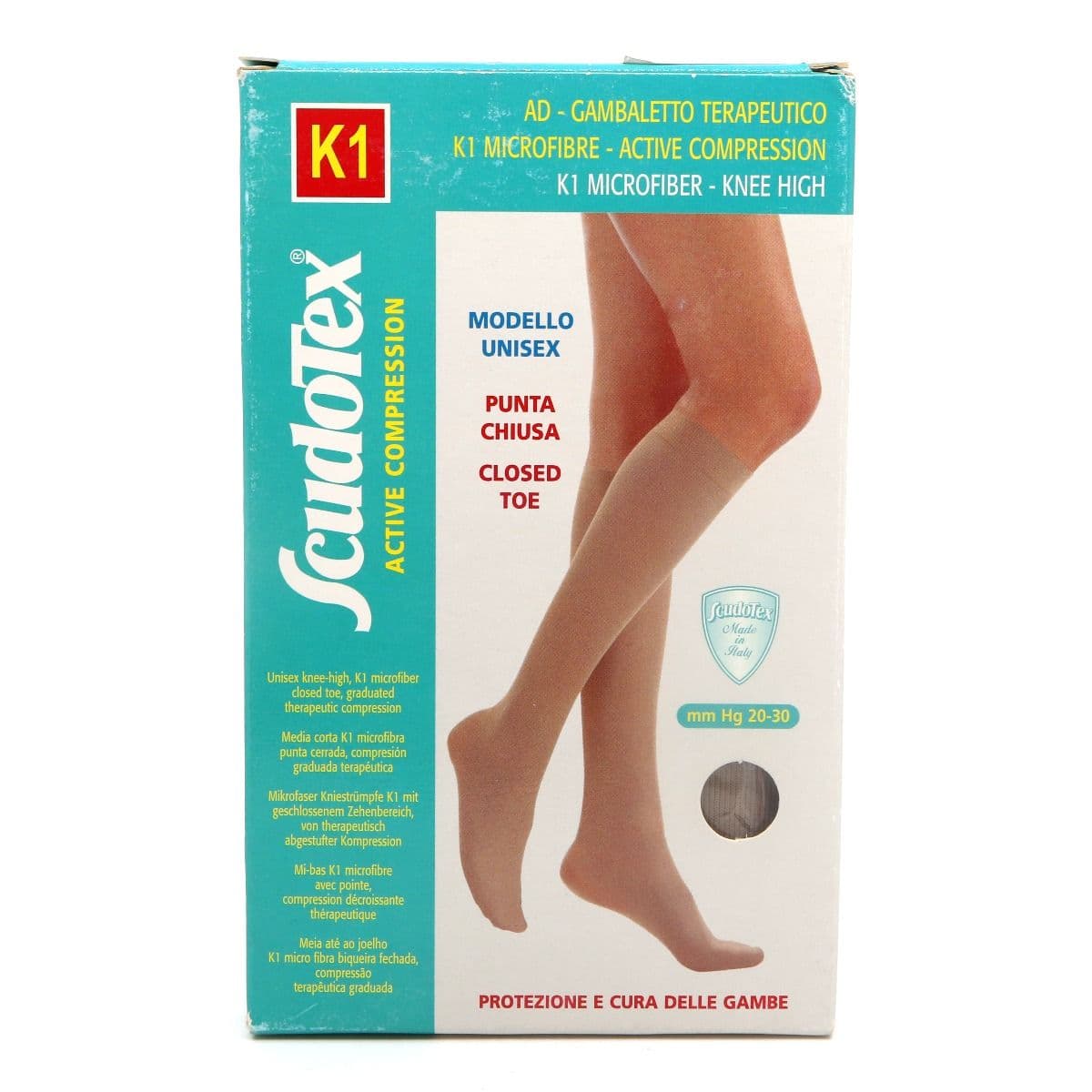 ანტივარიკოზიული წინდა II კომპრესია კრემისფერი L 2233 სკუდოტექსი - Scudotex