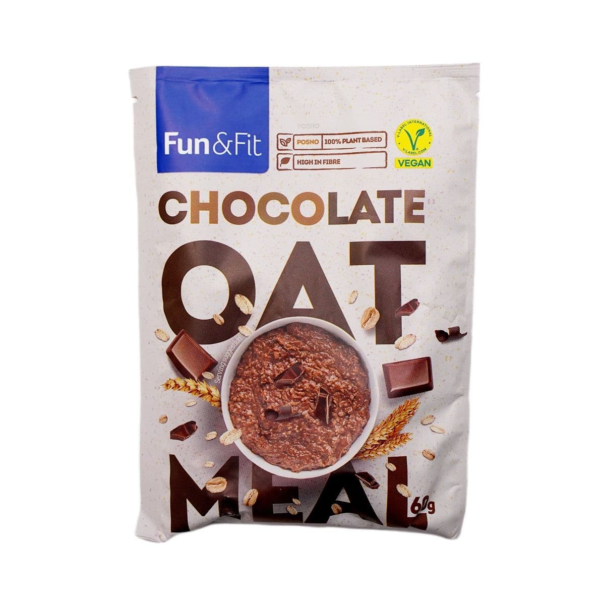 ფაფა შვრია შოკოლადით 60 გ 8111 ფან ენდ ფიტ - Fun and Fit