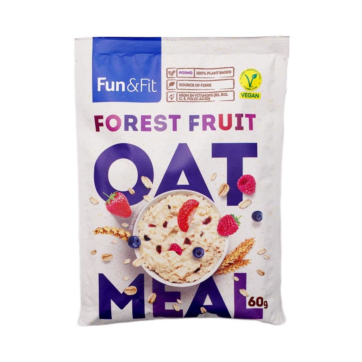 ფაფა შვრია და ტყის კენკრა 60 გ 8159 ფან ენდ ფიტ - Fun and Fit