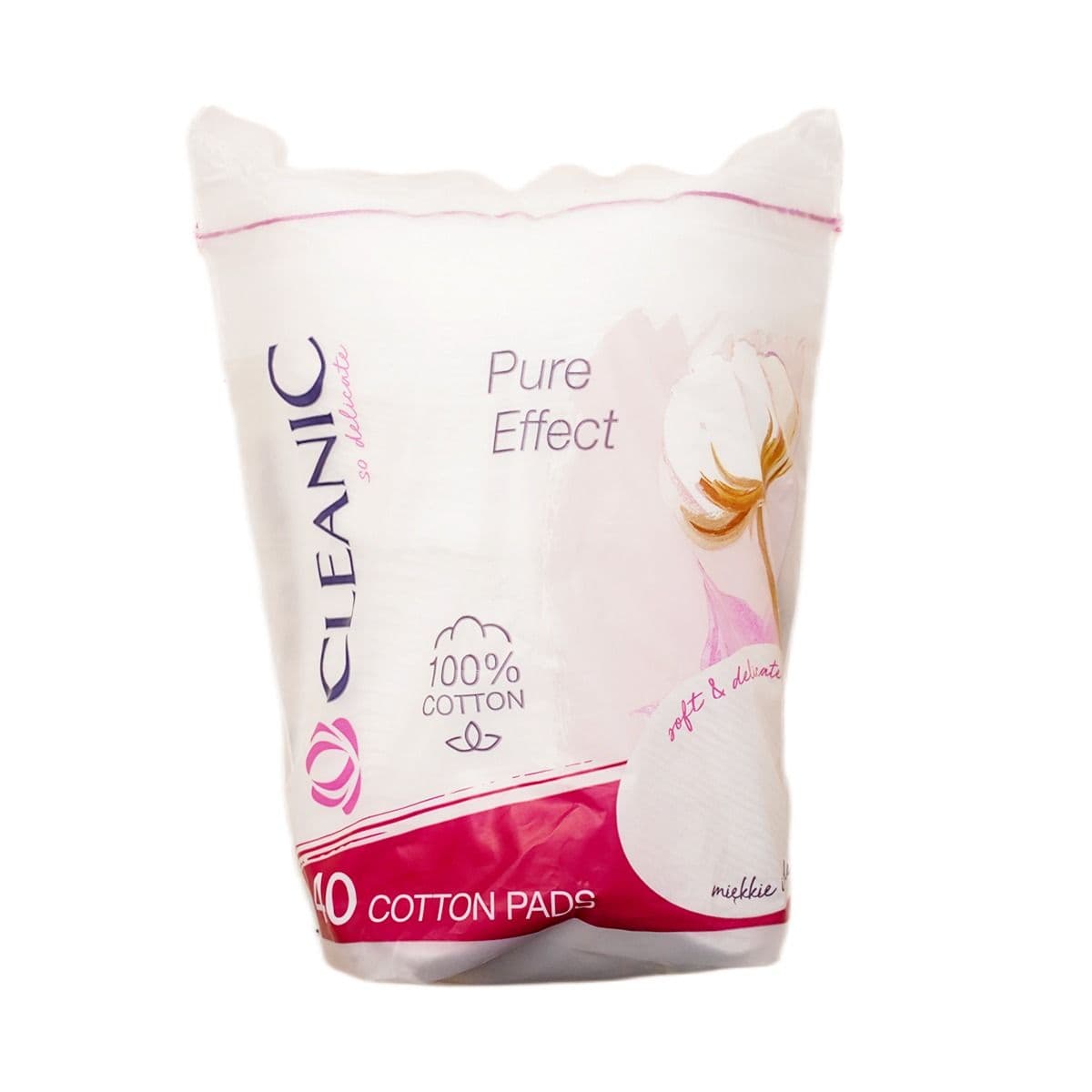 კოსმეტიკური ბამბის დისკი 40 ცალი 8871 ქლინიკი - Cleanic