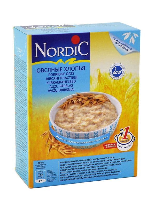 ფაფა შვრიის (ჰერკულესი) 500 გრ ნორდიკი - Nordic