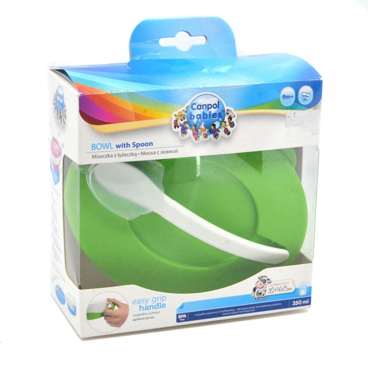 პლასტმასის ჯამი თავსახურით და კოვზით 31/406 კანპოლი - Canpol