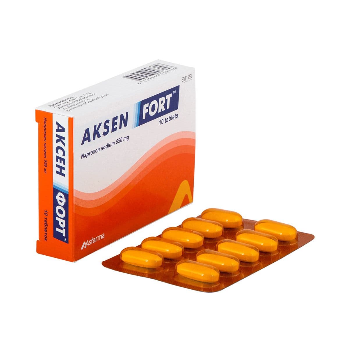 აქსენ ფორტე - Aksen Fort 550 მგ. 10 ტაბლეტი