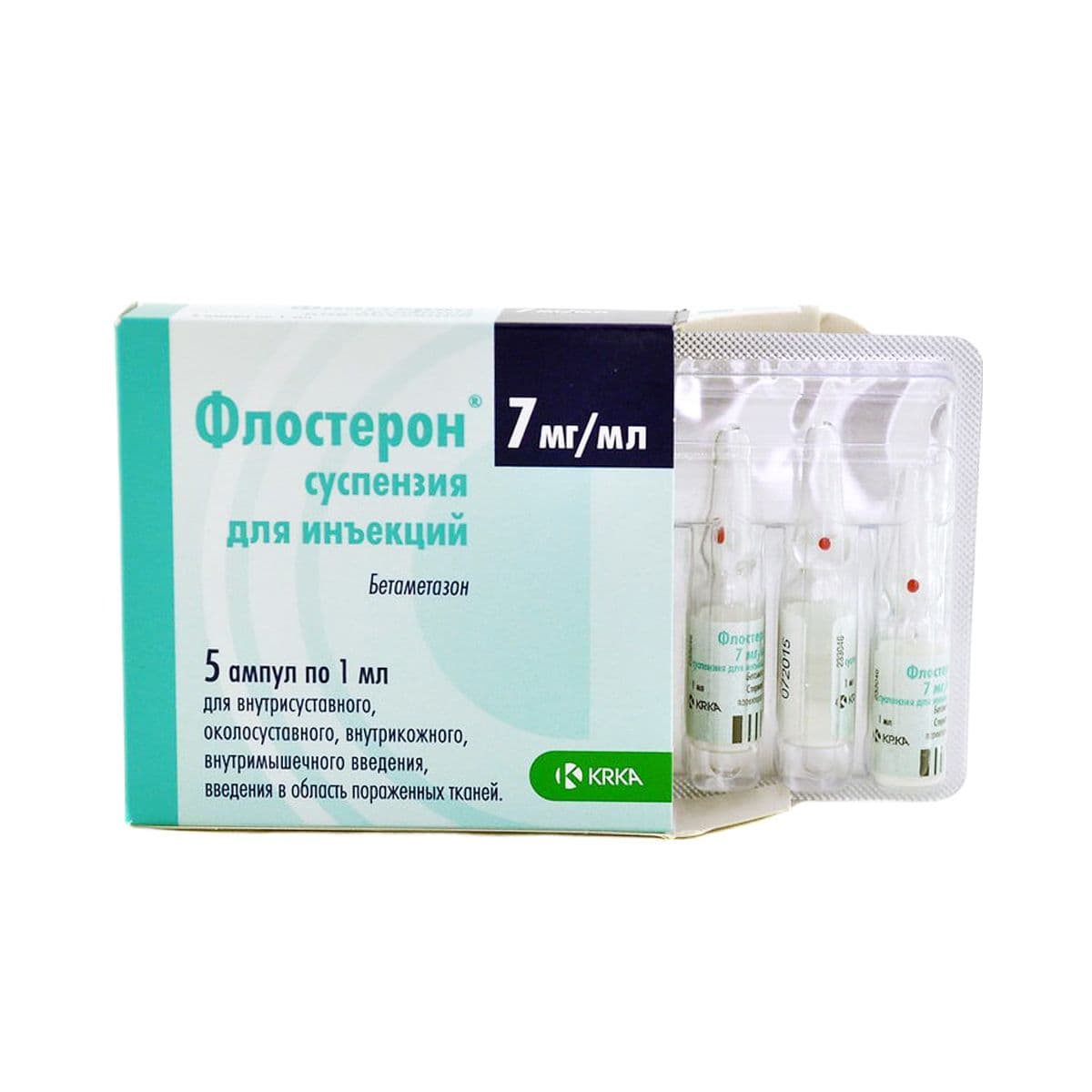 ფლოსტერონი - Flosteron 1მლ. 5 ამპულა