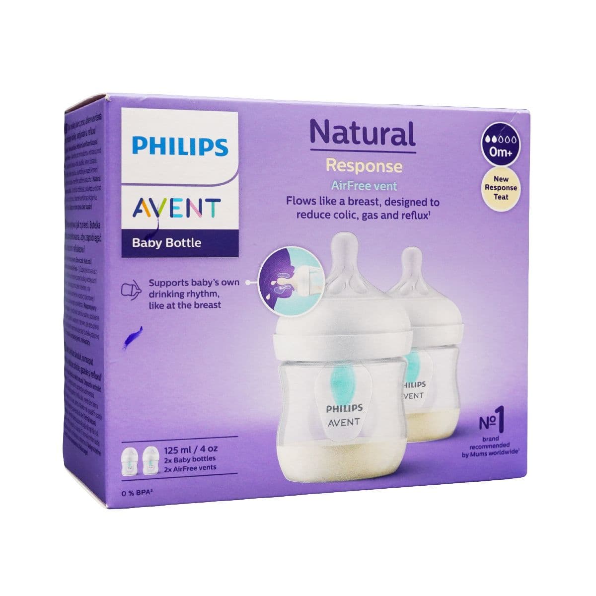 ბოთლი 0+ თვიდან 125მლ N2 0352 ავენტი - Avent