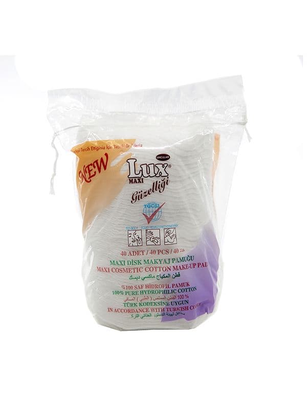 ბამბის დისკი ოვალური 40 ცალი 1352 ლუქსი - Lux