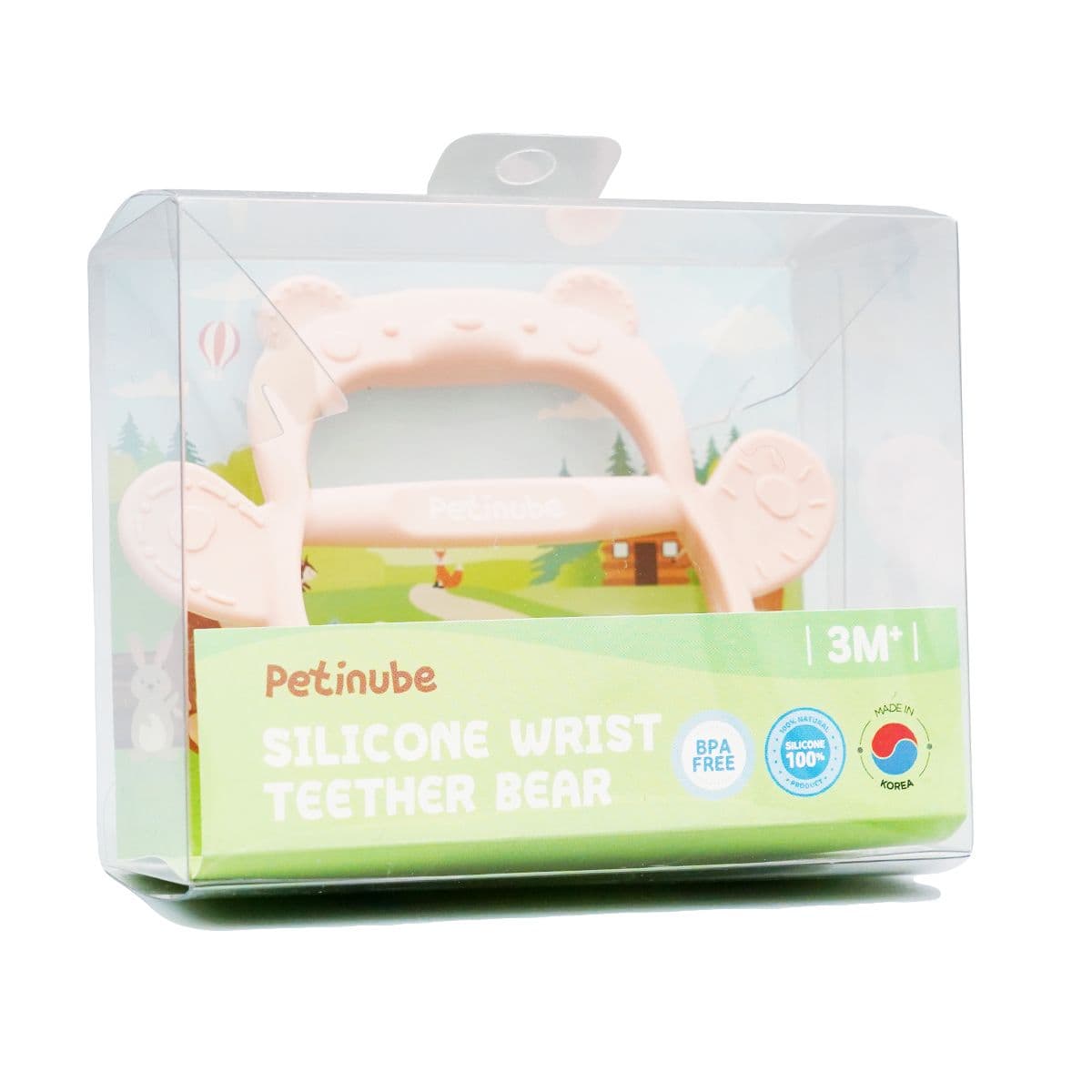 ღრძილების მასაჟორი დათვი ვარდისფერი 3528 პეტინუბი - Petinube