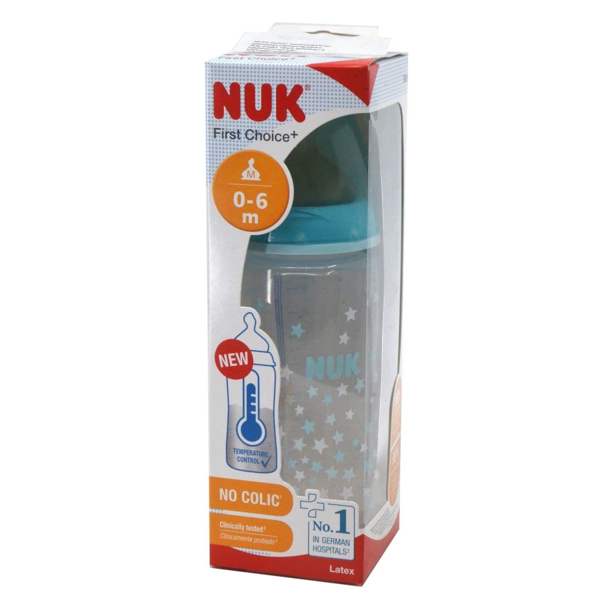 პლასმასის ბოთლი 300მლ ლატექსის მატყუარით 0094 ნუკი - Nuk