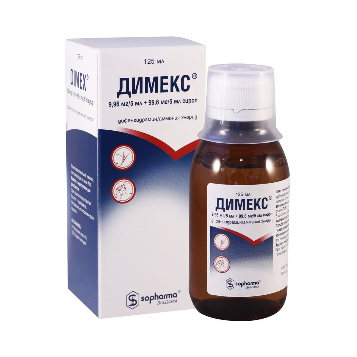 დიმექსი - DIMEX სიროფი ფლაკონი 125 მლ