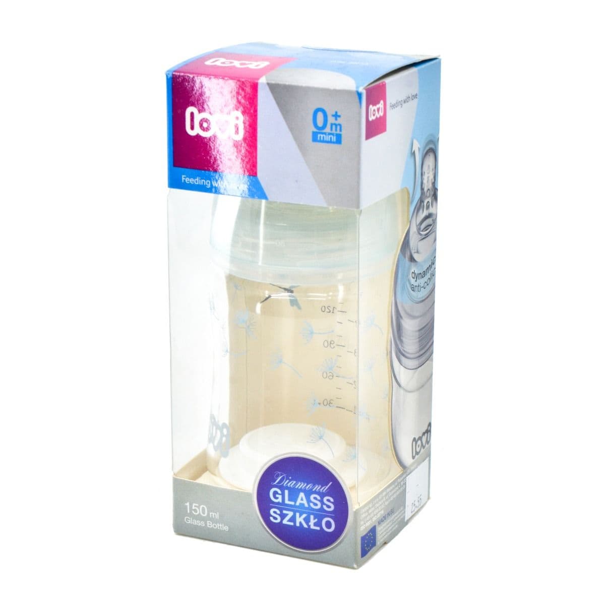 ბოთლი მინის ფართო ყელიანი150მლ 74/105 კანპოლი - Canpol