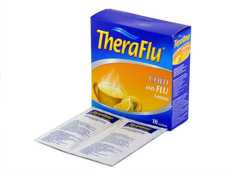 ტერაფლუ - Theraflu 10 პაკეტი