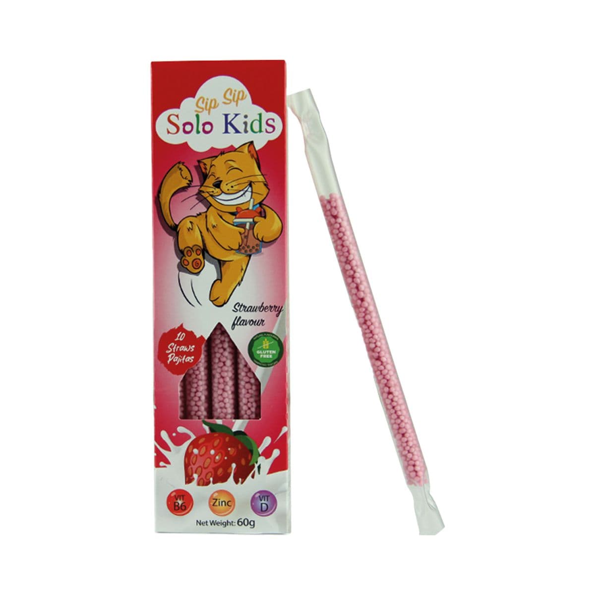 სიპ სიპი მარწყვის 10 ცალი სოლო ქიდს - Solo Kids