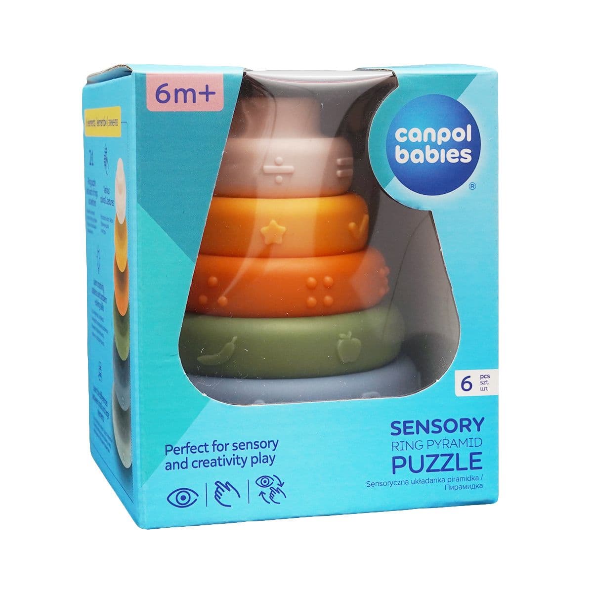 სენსორული სათამაშო რგოლები - პირამიდა 79/103 კანპოლი - Canpol