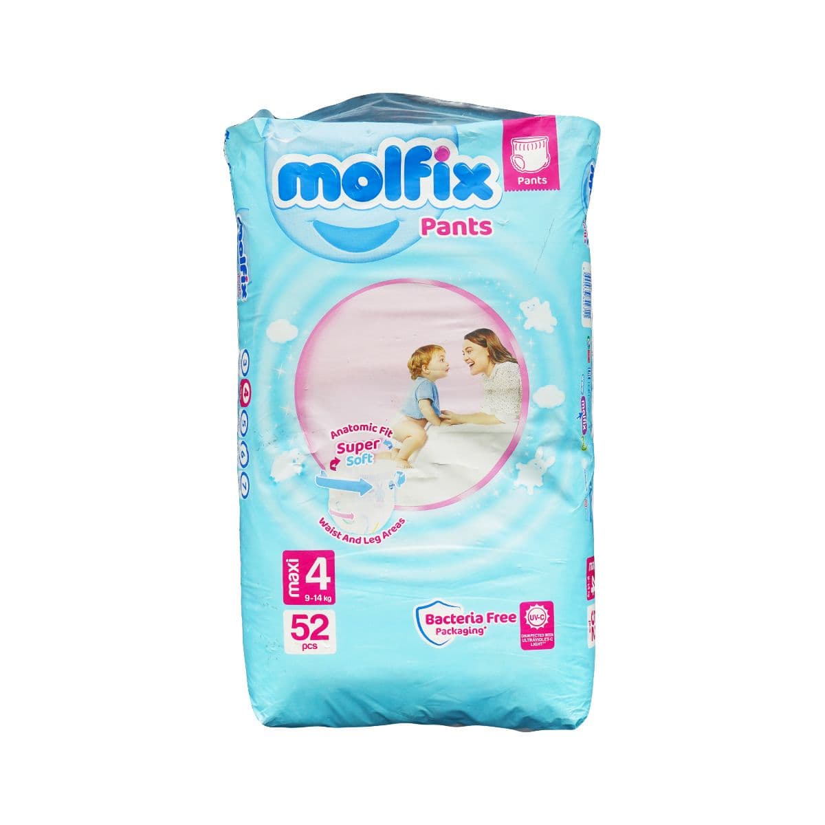 ბავშვის საფენი ტრუსი 7-14კგ 52 ცალი 2711 მოლფიქსი - Molfix