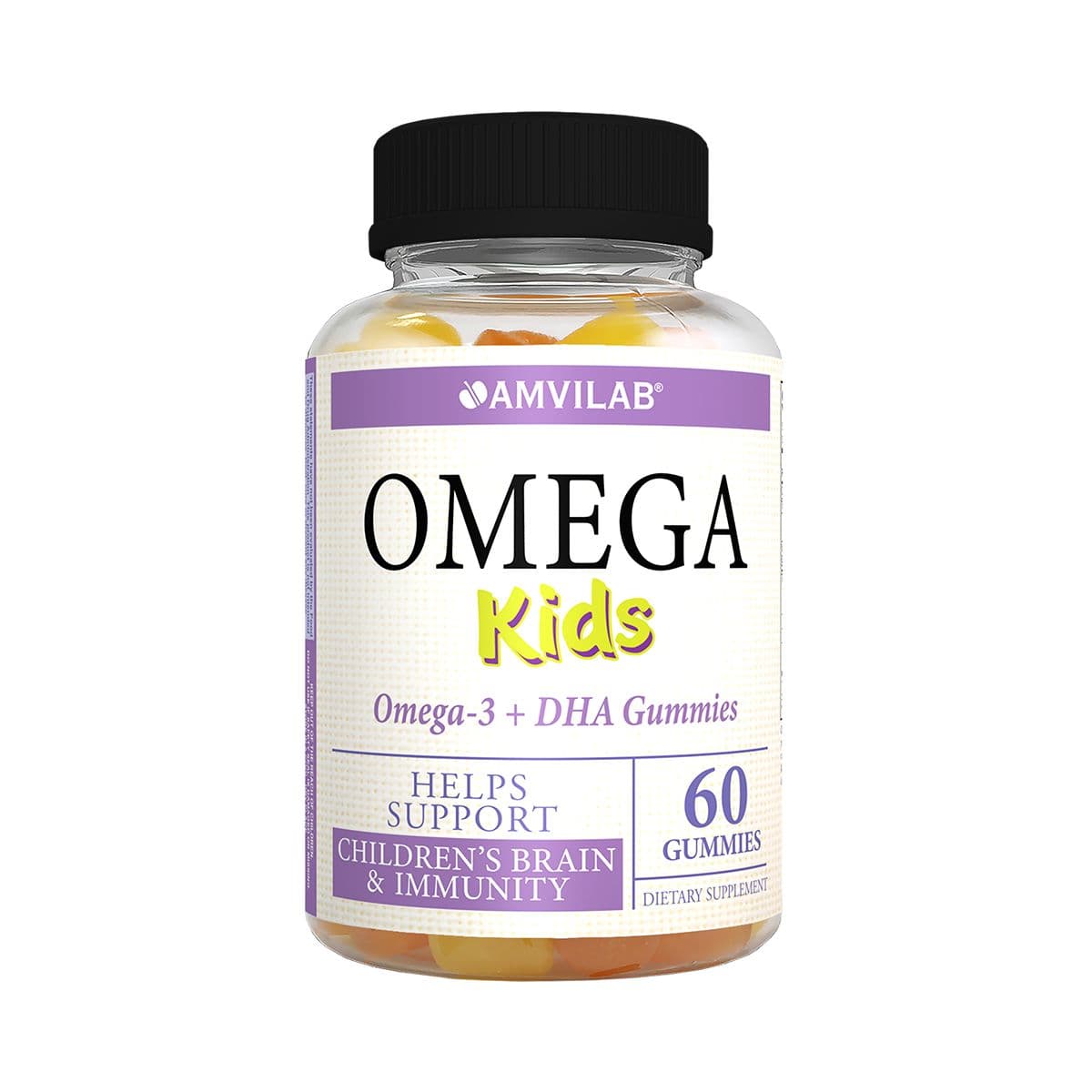 ომეგა ქიდსი 60 საღეჭი ტაბლეტი მარმელადი ამვილაბი - Amvilab