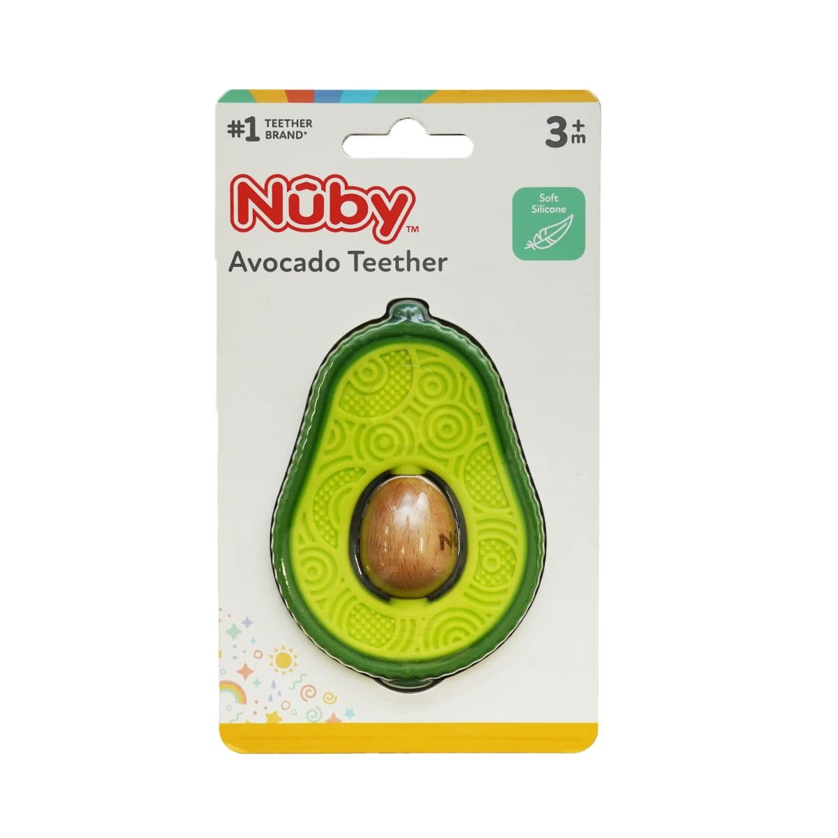 ღრძილების მასაჟორი ავოკადო 3 თვიდან 06026 ნუბი - Nuby