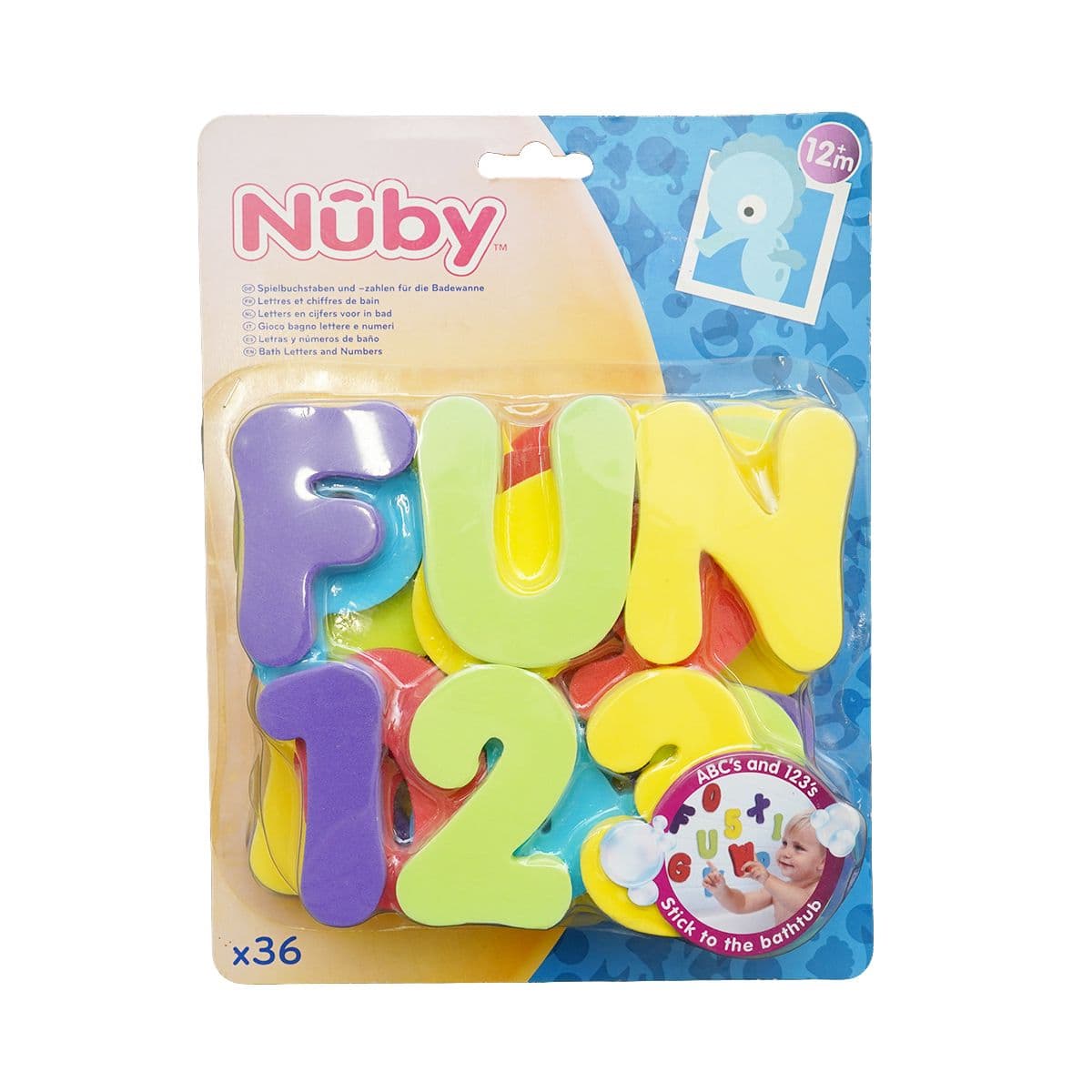 აბაზანის სათამაშო ანბანი 6187 ნუბი - Nuby