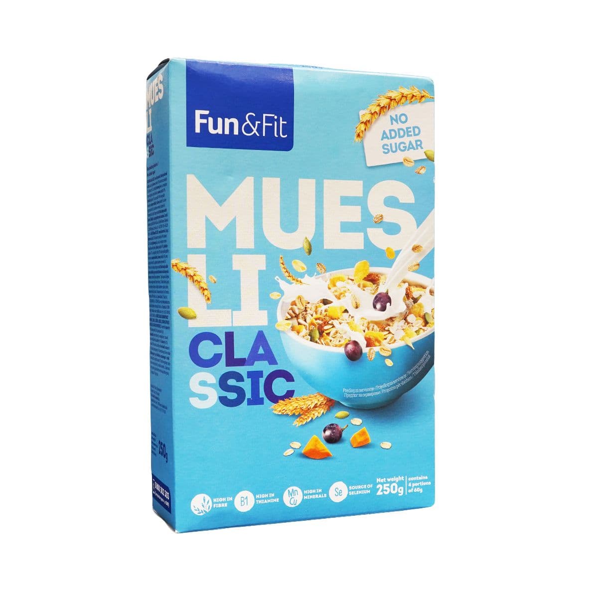 მიუსლი კლასიკური 250 გ 1553 ფან ენდ ფიტ - Fun and Fit