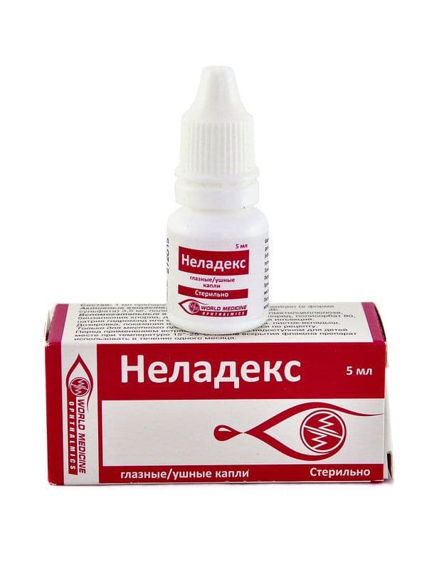 ნელადექსი - Neladex 5მლ თვალის და ყურის წვეთები