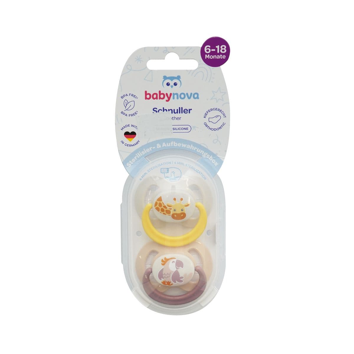 მატყუარა სილიკონის წაკვეთილი თავით N2 20005 ბეიბი ნოვა - Baby Nova