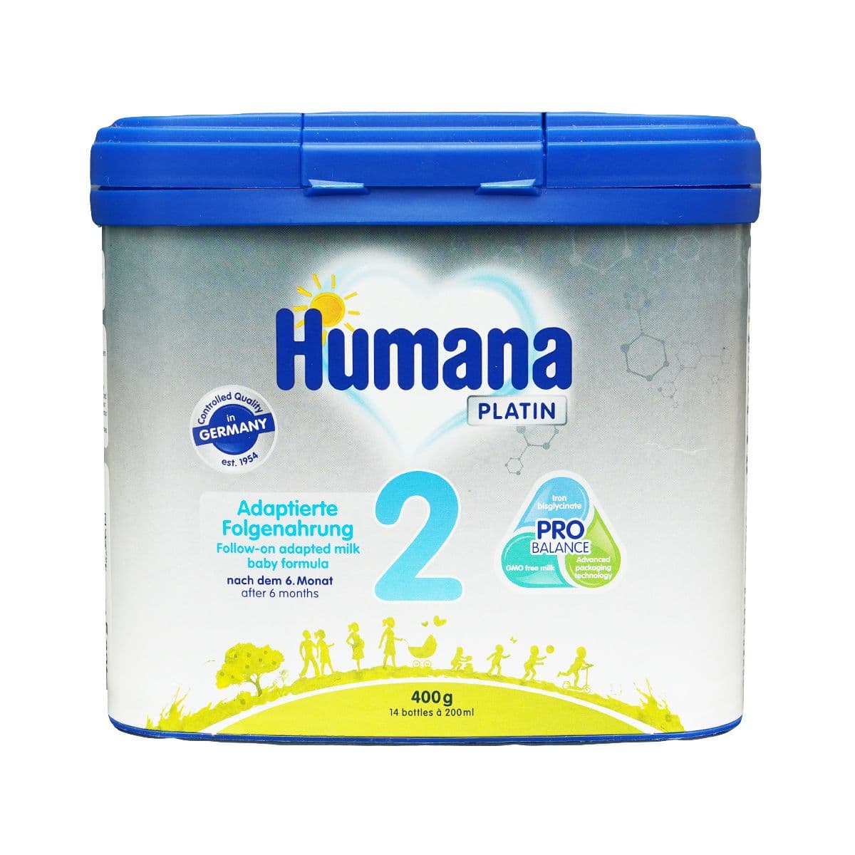 რძის ნაზავი 2 პლატინუმი MP 400გ 8384 ჰუმანა - Humana