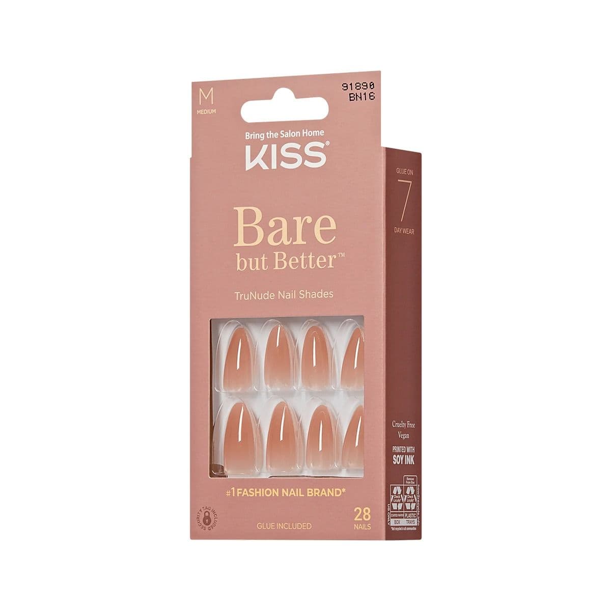 ხელოვნური ფრჩხილები Fairest Nude 8908 ქისი - Kiss