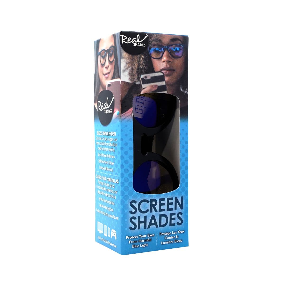 ეკრანის გამოსხივებისაგან დამცავი სათვალე 18 წლიდან Chill შავი 6217 რეალ შეიდს - Real Shades