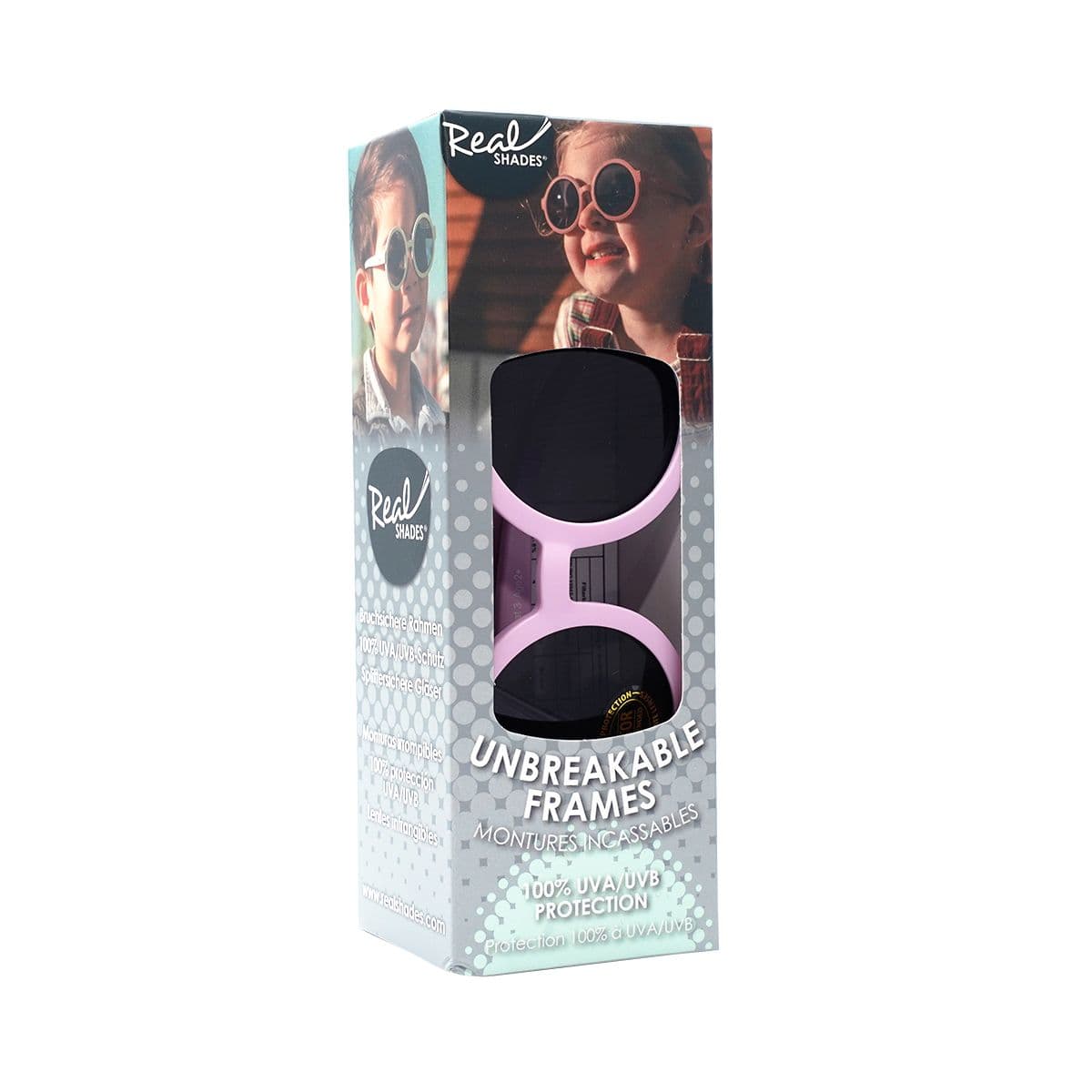 მზის სათვალე 2 წლიდან ვარდისფერი 8082 რეალ შეიდს - Real Shades