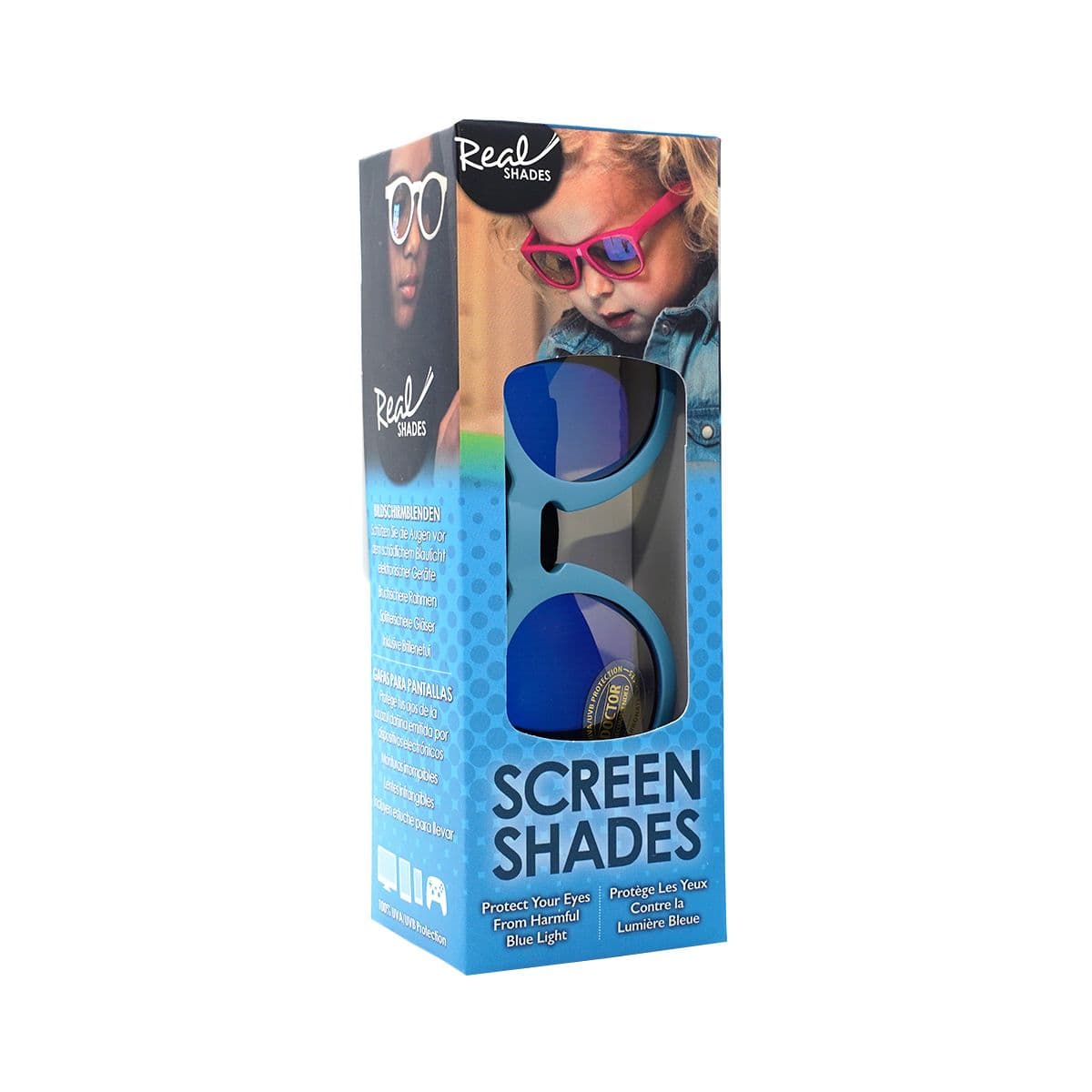 მზის სათვალე 7 წლიდან ლურჯი 6125 რეალ შეიდს - Real Shades