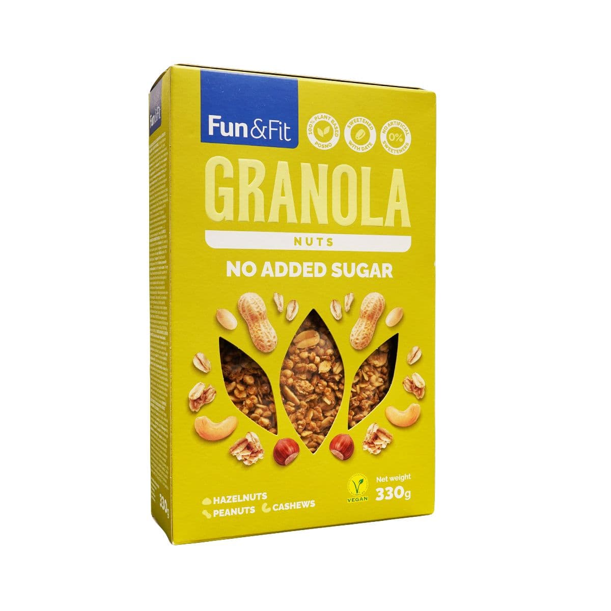 გრანოლა მიუსლი თხილით 330 გ 7220 ფან ენდ ფიტ - Fun and Fit