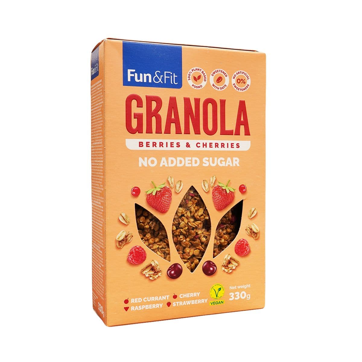 გრანოლა მიუსლი წითელი ხილით 330 გ 7237 ფან ენდ ფიტ - Fun and Fit