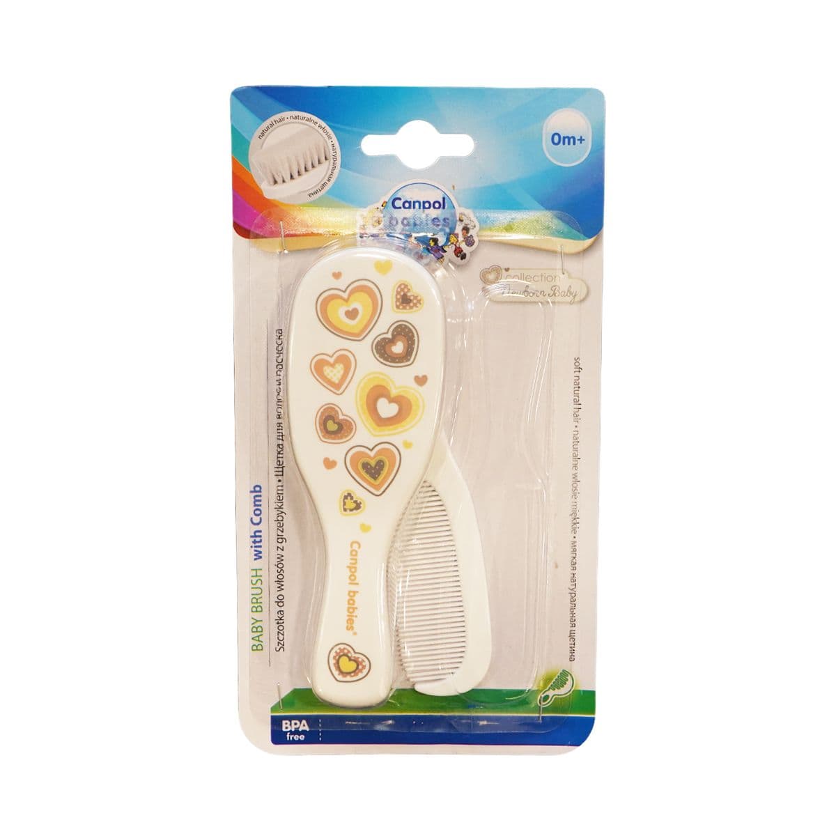 ჯაგრისისა და სავარცხელის ნაკრები თეთრი 7353 კანპოლი - Canpol