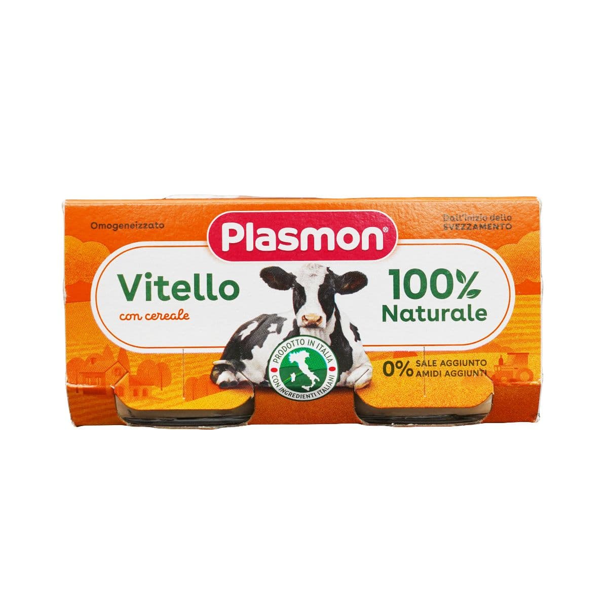 პიურე ხორცი ხბო 2 ცალი 6558 პლასმონი - Plasmon