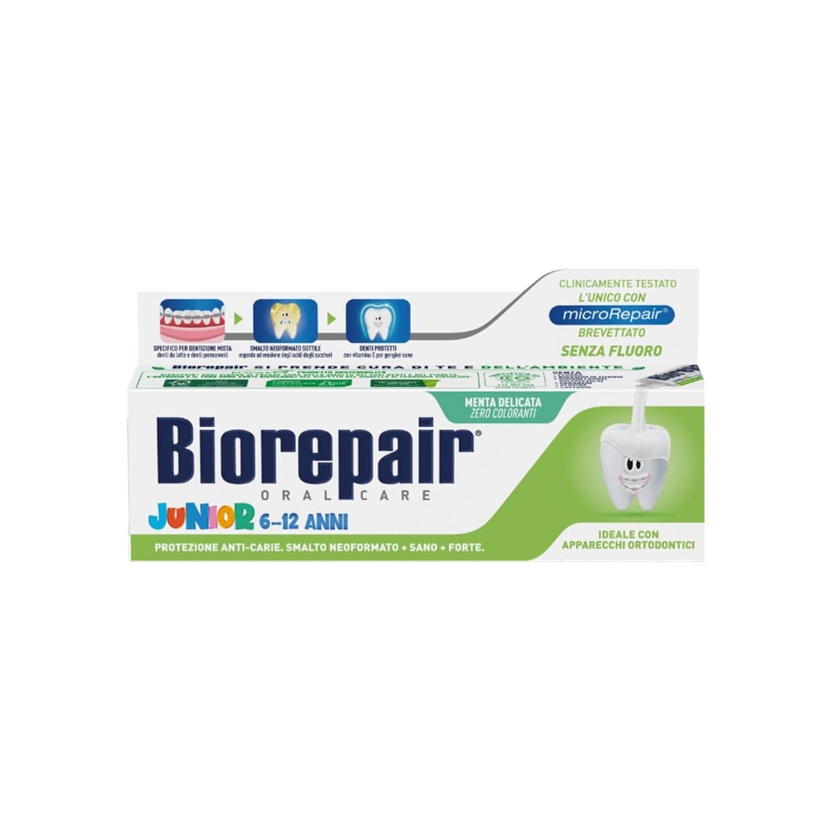 კბილის პასტა 6-12 წელი 75 მლ 7311 ბიორეპაირი - Biorepair