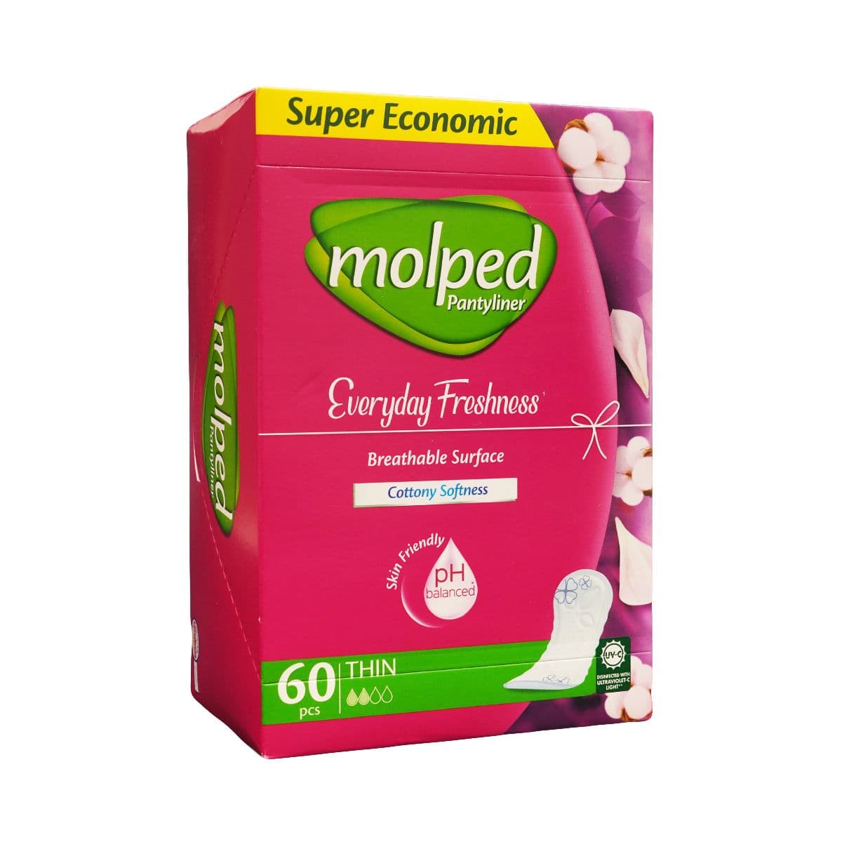 ყოველდღიური ჰიგიენური საფენი 60 ცალი 5929 მოლფედი - Molped