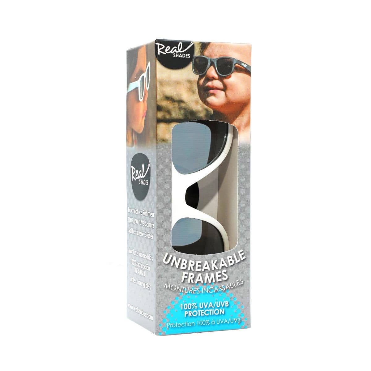 მზის სათვალე 7 წლიდან თეთრი 5609 რეალ შეიდს - Real Shades