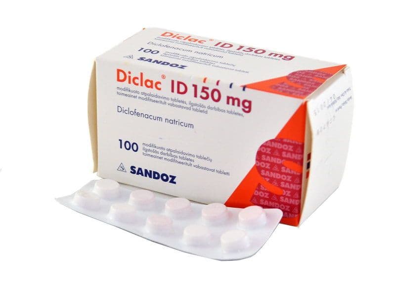 დიკლაკი - Diclac 150მგ 100 ტაბლეტი