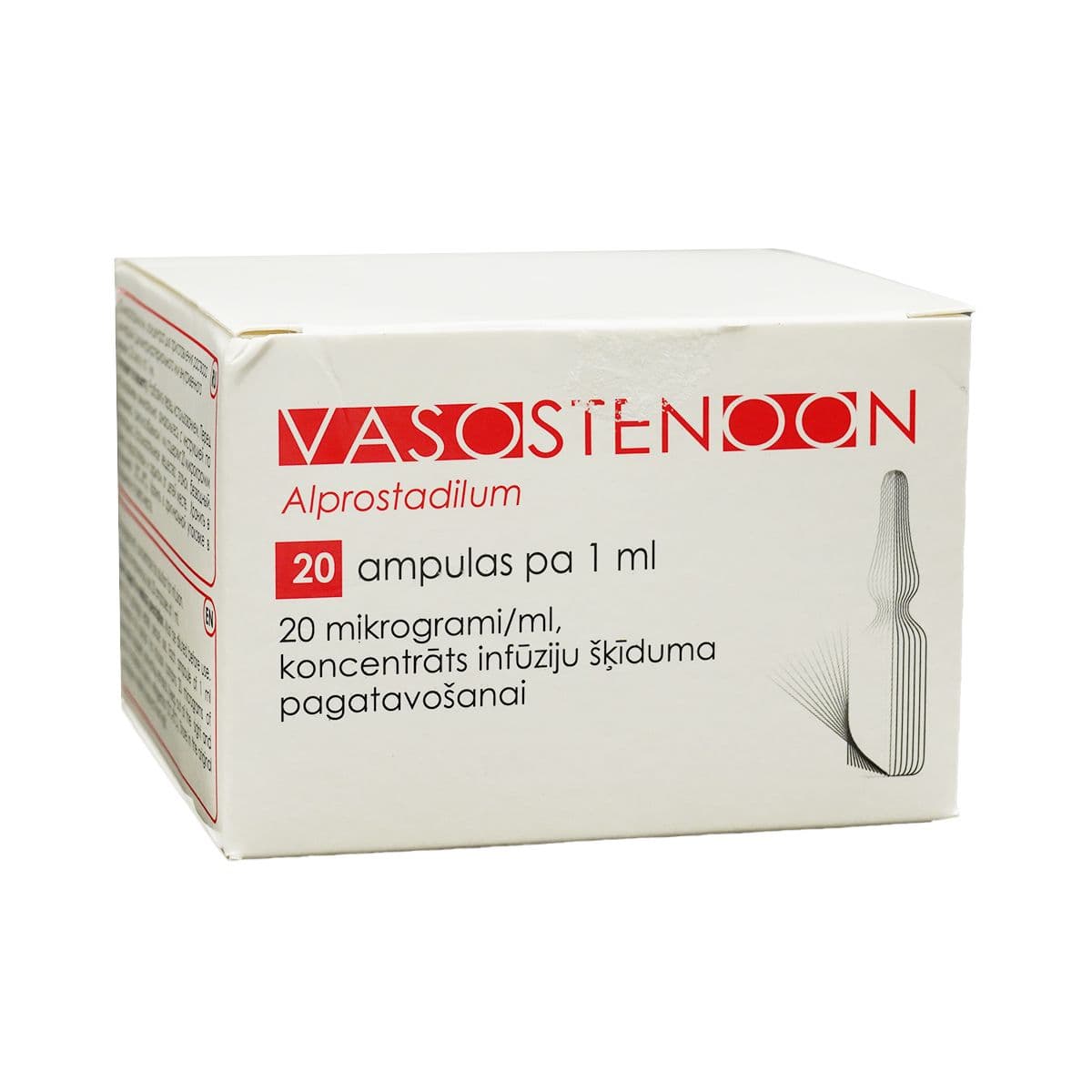 ვაზოსტენონი - Vasostenoon 20მკგ/მლ 1მლ 20 ამპულა
